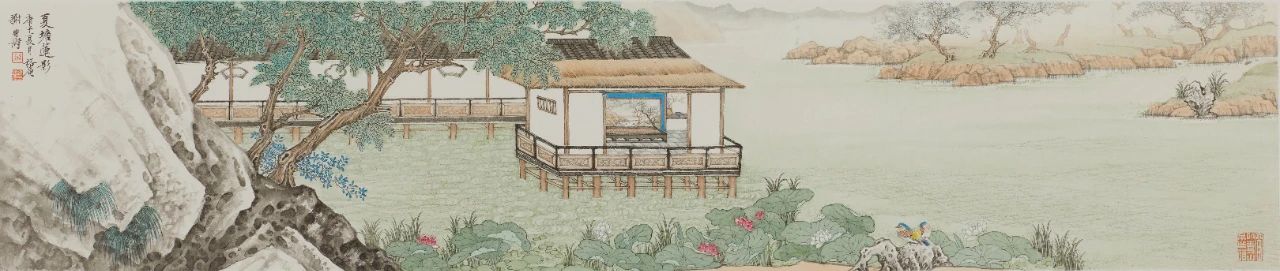 “涤尘”之摹古篇 | 谢兴涛 谢兴涛 涤尘 夏塘 莲影 纸本 夏塘莲影 局部 摹古 艺术 行业 崇真艺客