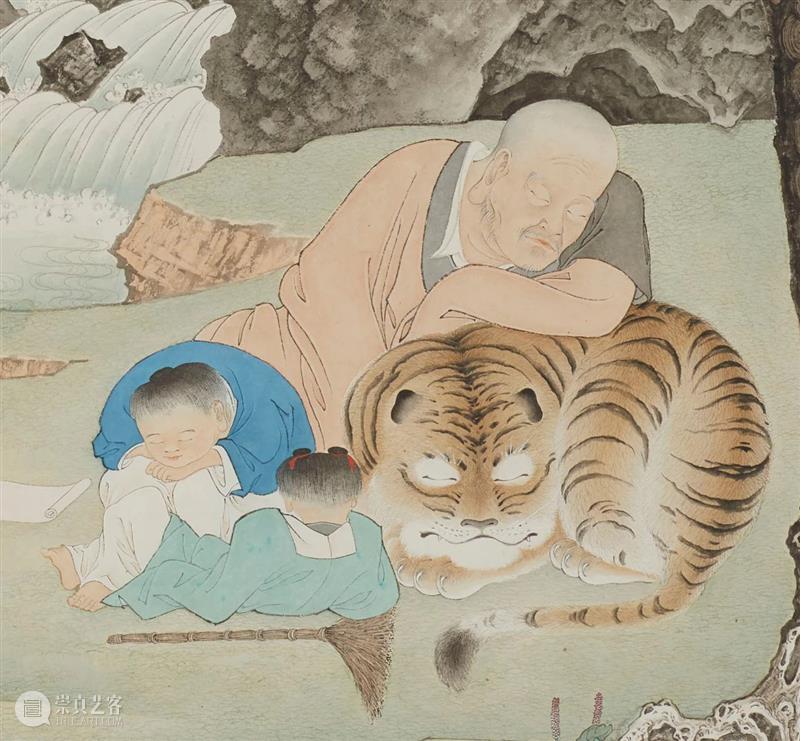 “涤尘”之摹古篇 | 谢兴涛 谢兴涛 涤尘 夏塘 莲影 纸本 夏塘莲影 局部 摹古 艺术 行业 崇真艺客