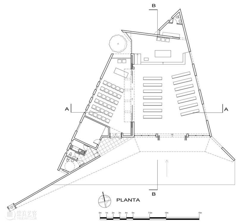 倾斜平面，智利海角天主教堂 / Domenico Albasini Santander - MJA Arquitectura 智利 平面 海角 天主教堂 Tomás Villegas 天主教教堂 科金博 地区 阿塔卡马沙漠 崇真艺客