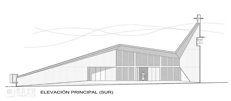 倾斜平面，智利海角天主教堂 / Domenico Albasini Santander - MJA Arquitectura 智利 平面 海角 天主教堂 Tomás Villegas 天主教教堂 科金博 地区 阿塔卡马沙漠 崇真艺客
