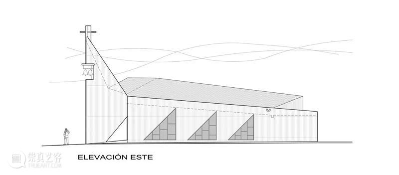 倾斜平面，智利海角天主教堂 / Domenico Albasini Santander - MJA Arquitectura 智利 平面 海角 天主教堂 Tomás Villegas 天主教教堂 科金博 地区 阿塔卡马沙漠 崇真艺客