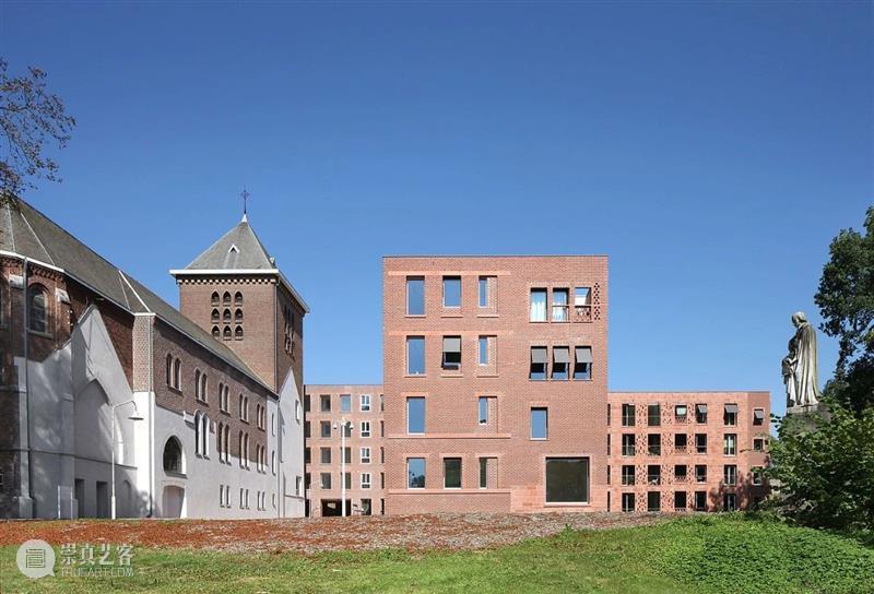 比利时修道院 Wivina / De Vylder Vinck Taillieu + jo taillieu 比利时修道院 轴测图 Filip 修道院 历史 建筑 十字形 空间 十字 示意图 崇真艺客