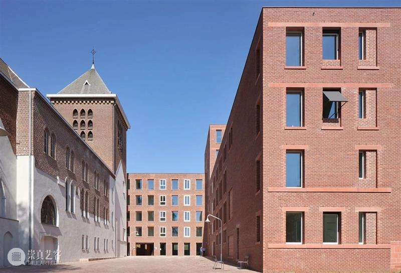 比利时修道院 Wivina / De Vylder Vinck Taillieu + jo taillieu 比利时修道院 轴测图 Filip 修道院 历史 建筑 十字形 空间 十字 示意图 崇真艺客
