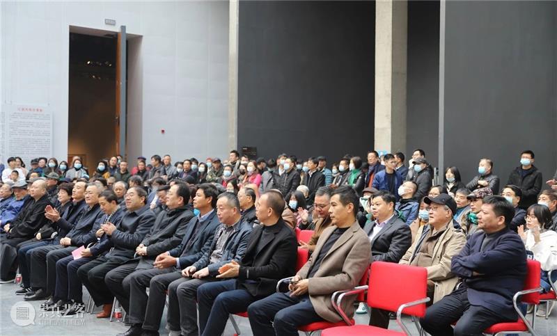 镇海籍画家乐震文个人画展在宁波美术馆开展 镇海 画家 乐震文 个人 画展 宁波美术馆 开幕式 现场 全国佛教协会 副会长 崇真艺客