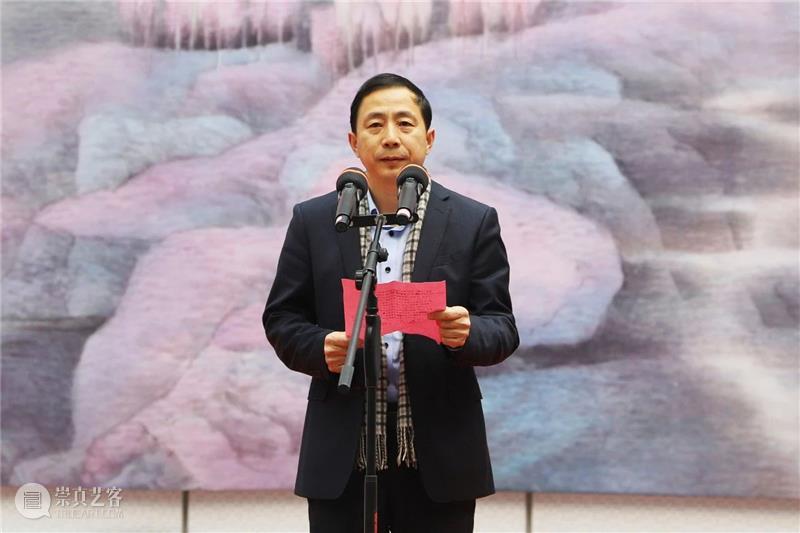 镇海籍画家乐震文个人画展在宁波美术馆开展 镇海 画家 乐震文 个人 画展 宁波美术馆 开幕式 现场 全国佛教协会 副会长 崇真艺客