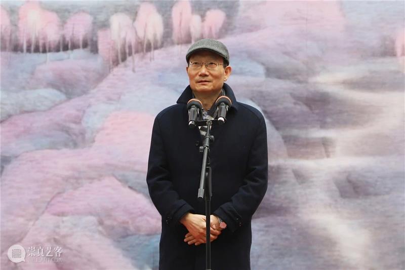 镇海籍画家乐震文个人画展在宁波美术馆开展 镇海 画家 乐震文 个人 画展 宁波美术馆 开幕式 现场 全国佛教协会 副会长 崇真艺客