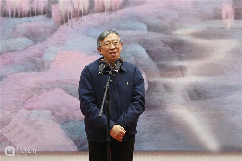 镇海籍画家乐震文个人画展在宁波美术馆开展 镇海 画家 乐震文 个人 画展 宁波美术馆 开幕式 现场 全国佛教协会 副会长 崇真艺客