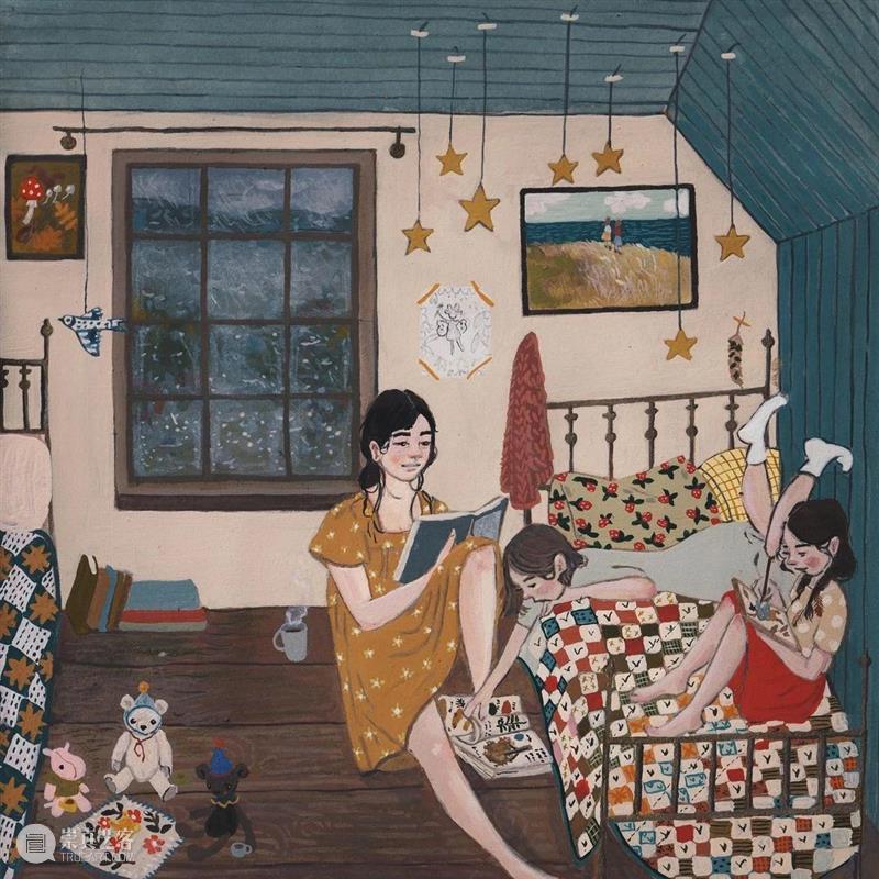 田园牧歌，心向往之 田园牧歌 艺术家 Lore Pemberton 家人 佛蒙特州北部 森林 插画 一家人 生活 崇真艺客