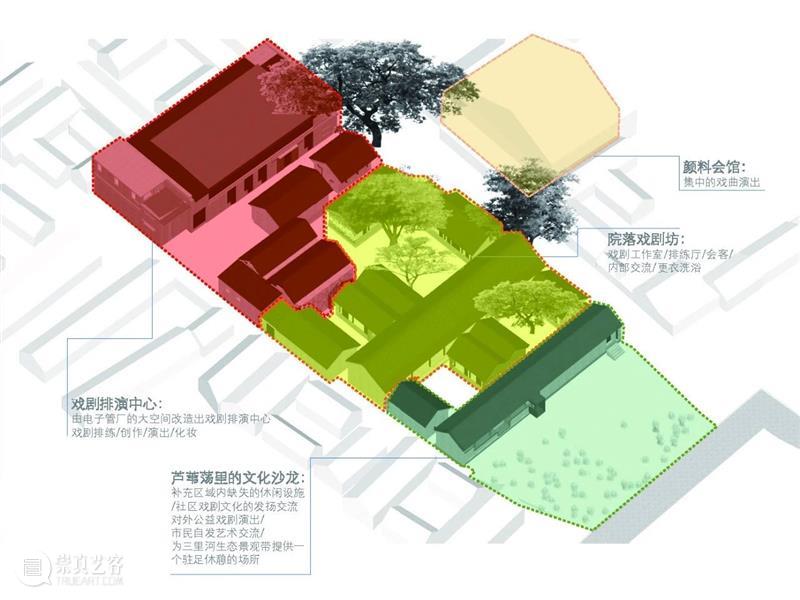 北京青云胡同戏剧天地，玻璃砖与残墙对话 / 原地建筑 青云胡同 原地 建筑 玻璃砖 戏剧 北京 天地 城市 空间 灵魂 崇真艺客