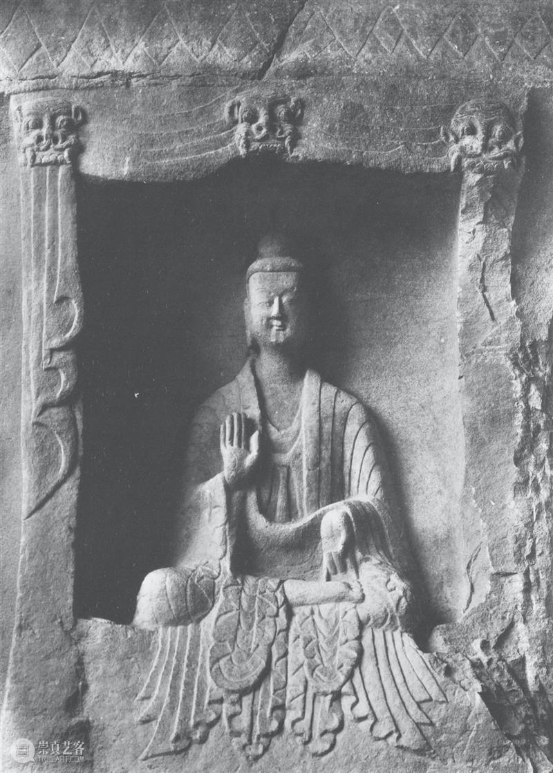 四十年代水野版云冈图集：西端诸窟 云冈 野版 图集 西端石窟 全景 云冈石窟 山西省 大同市西 武周山南 东西 崇真艺客