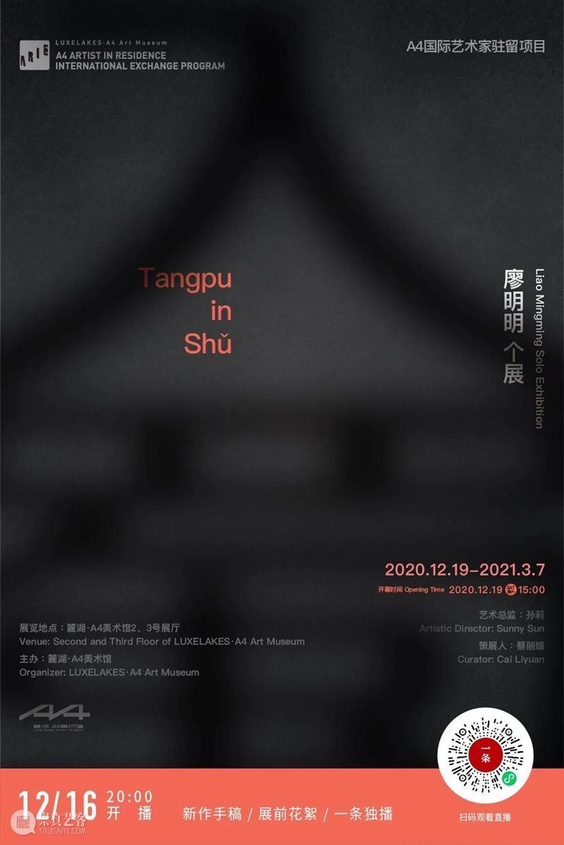 A4展览|年末三场个展简介 个展 年末 简介 麓湖 A4美术馆 艺术家 杨冕 顾雄 廖明明 项目 崇真艺客