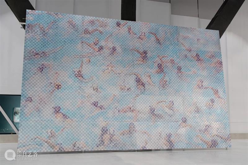 林科 Lin Ke｜参与金鹰美术馆揭幕大展 G Museum ｜作品《游泳》介绍 林科 游泳 作品 Ke｜参与金鹰美术馆 大展 介绍 铝板 Swimming 图片 南京金鹰美术馆 崇真艺客