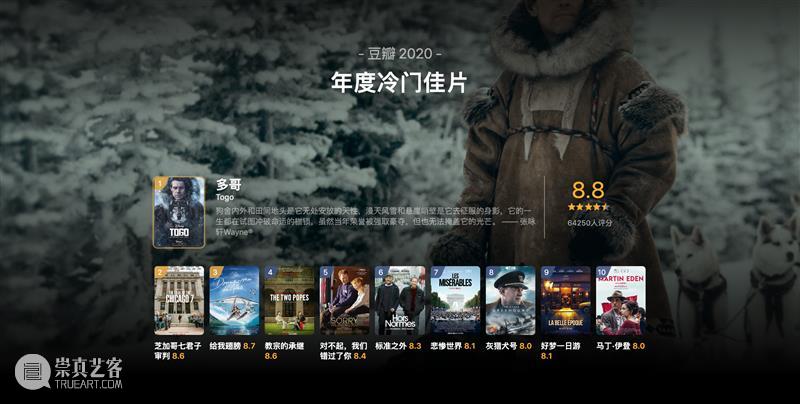 豆瓣2020年度电影榜单，这一年的好电影全在这里了！ 豆瓣 电影 榜单 重磅 高分 佳作 用户 标记 数据 依据 崇真艺客