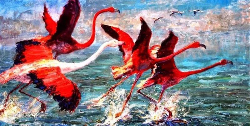 绘画丨艾伦·沃尔顿：色彩浓烈、笔触厚重、风格简约的花卉与风景 风格 绘画 色彩 艾伦·沃尔顿 笔触 花卉 风景 上方 中国舞台美术学会 右上 崇真艺客