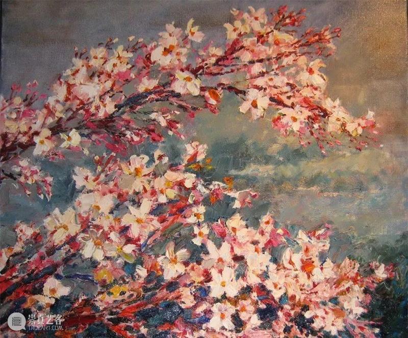 绘画丨艾伦·沃尔顿：色彩浓烈、笔触厚重、风格简约的花卉与风景 风格 绘画 色彩 艾伦·沃尔顿 笔触 花卉 风景 上方 中国舞台美术学会 右上 崇真艺客