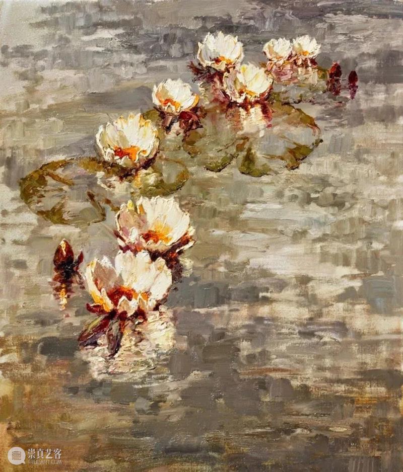 绘画丨艾伦·沃尔顿：色彩浓烈、笔触厚重、风格简约的花卉与风景 风格 绘画 色彩 艾伦·沃尔顿 笔触 花卉 风景 上方 中国舞台美术学会 右上 崇真艺客