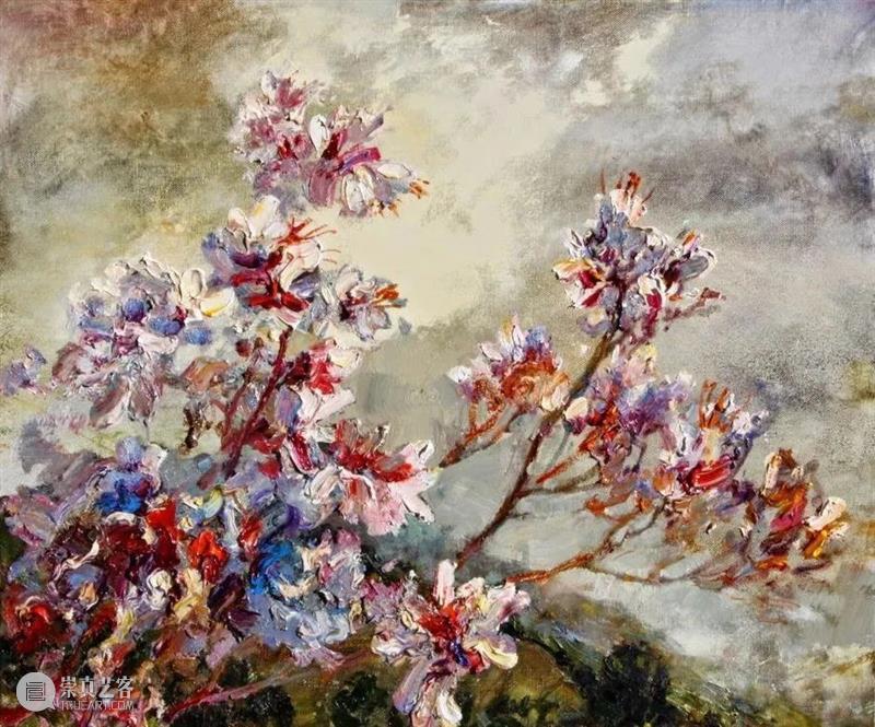 绘画丨艾伦·沃尔顿：色彩浓烈、笔触厚重、风格简约的花卉与风景 风格 绘画 色彩 艾伦·沃尔顿 笔触 花卉 风景 上方 中国舞台美术学会 右上 崇真艺客