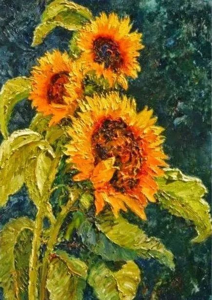 绘画丨艾伦·沃尔顿：色彩浓烈、笔触厚重、风格简约的花卉与风景 风格 绘画 色彩 艾伦·沃尔顿 笔触 花卉 风景 上方 中国舞台美术学会 右上 崇真艺客