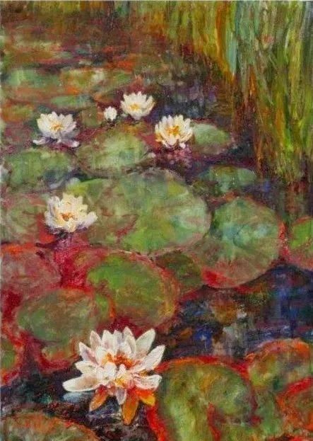 绘画丨艾伦·沃尔顿：色彩浓烈、笔触厚重、风格简约的花卉与风景 风格 绘画 色彩 艾伦·沃尔顿 笔触 花卉 风景 上方 中国舞台美术学会 右上 崇真艺客