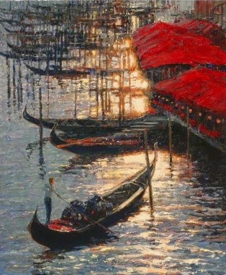 绘画丨艾伦·沃尔顿：色彩浓烈、笔触厚重、风格简约的花卉与风景 风格 绘画 色彩 艾伦·沃尔顿 笔触 花卉 风景 上方 中国舞台美术学会 右上 崇真艺客