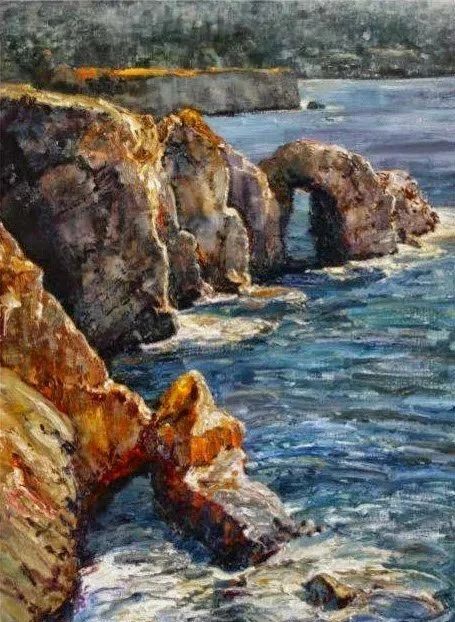 绘画丨艾伦·沃尔顿：色彩浓烈、笔触厚重、风格简约的花卉与风景 风格 绘画 色彩 艾伦·沃尔顿 笔触 花卉 风景 上方 中国舞台美术学会 右上 崇真艺客
