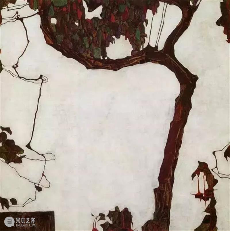 罕见！情色艺术大师席勒风景画 席勒 情色 艺术 大师 风景 维也纳分离派 代表 表现主义 画家 油画 崇真艺客