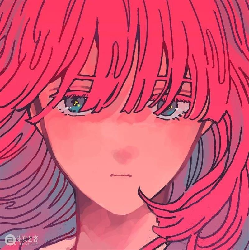 帅气的画风人像 人像 画风 日本 画师 @kamin illust 时尚 画面 主体 女性 崇真艺客