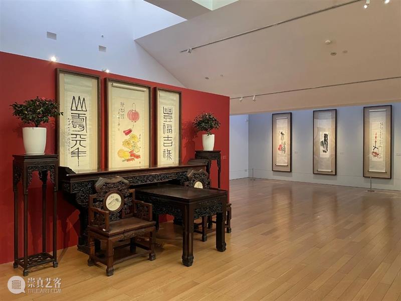 “月圆天宝，花好年丰”：北京画院藏齐白石艺术精品展于苏州博物馆开展  北京画院 北京画院 齐白石 艺术 苏州博物馆 月圆天宝 好年丰 精品 薛良 精品展 海报 崇真艺客