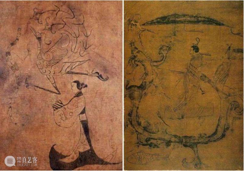 「松」展览 | “传统的复活”中的当代人物画 人物画 当代 中国 人物 模型 战国 时代 帛画 长沙楚墓 人物龙凤帛画 崇真艺客