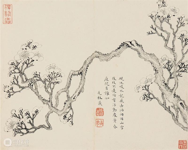 【保利拍卖】画梅丨疏影横斜水清浅 暗香浮动月黄昏 暗香浮动月 疏影横斜水清浅 保利拍卖 画梅丨 林逋 山园小梅 以来 梅花 群芳 姿质 崇真艺客