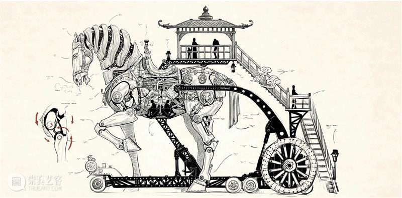 震撼！巨型东方仿生神兽出现！ 东方 神兽 肖迪 肖将军 国古+机械朋克 倡导者 国内 动力 机械 装置 崇真艺客