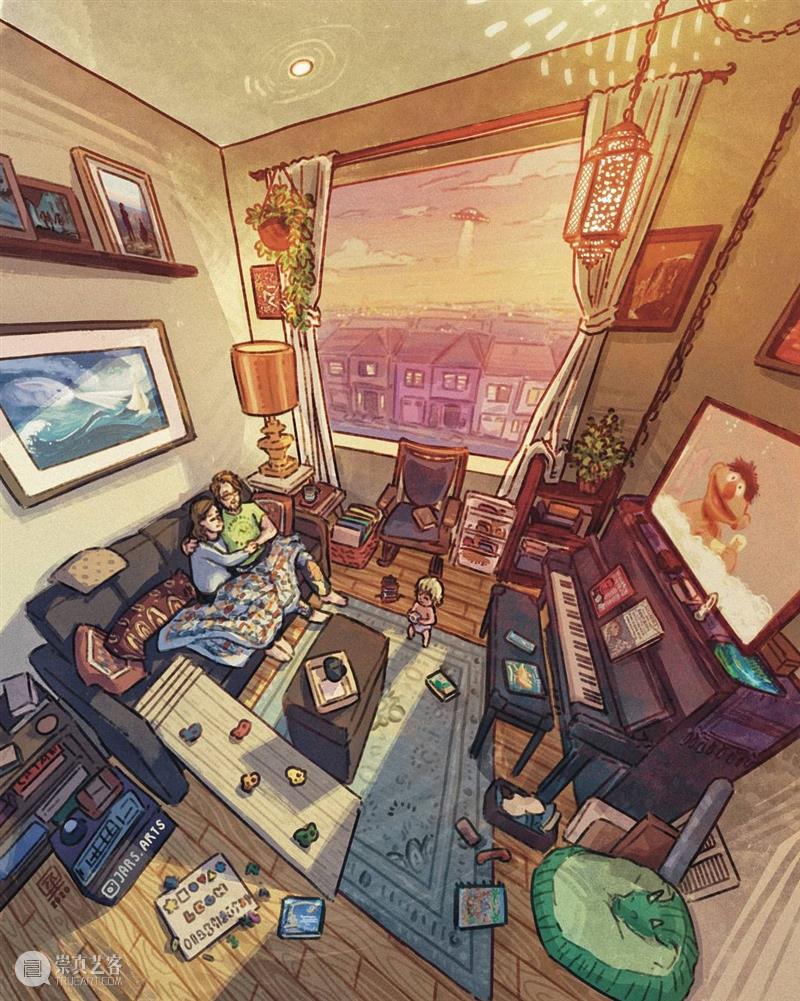 一屋两人三餐四季 两人 绘画 故事 房间 前景 建筑 概念 氛围 室外 风景 崇真艺客