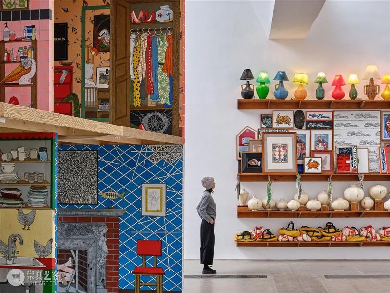 || ARTWORK || Mural/Large Shelves Plece | Zachary Armstrong Armstrong ARTWORK cross pieces lamps pots paintings sketches Candles Faurs 崇真艺客