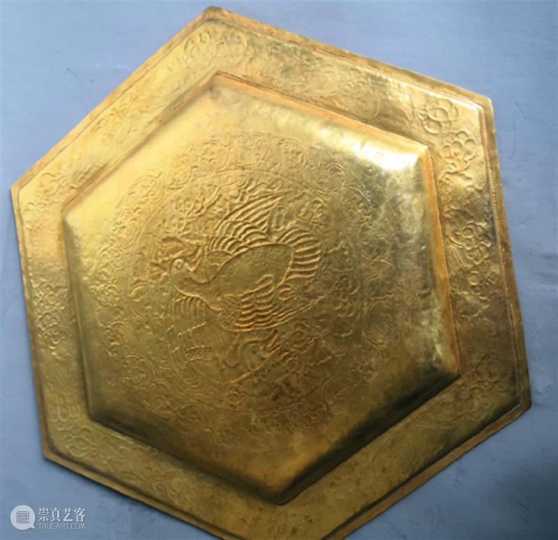 原创丨大唐贞观金器壶杯盘一套(1) 大唐 贞观金器壶杯盘 无锡华建文化艺术品检测中心 用场 年份 仪器 唐太宗 其中 五彩宝石 金壶 崇真艺客
