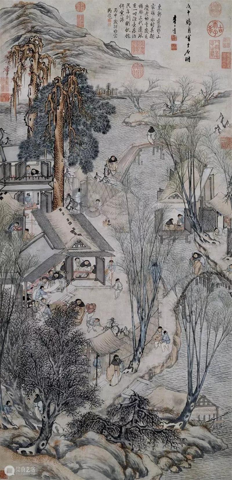 【有艺思】国画里的新年,看看古代艺术圈都是咋过春节的~ 古代 新年 艺术 艺思 国画 春风送暖入屠苏 千门万户曈曈日 家家户户 疫情 很多人 崇真艺客