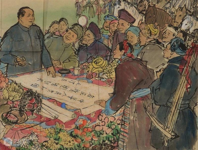 典藏研究 | “自 觉”图 解——  叶浅予《民族大团结》图像分析  周方涵 典藏 叶浅予 民族大团结 图像 编者按 中央美术学院美术馆 国家 重点 美术馆 丰富 崇真艺客