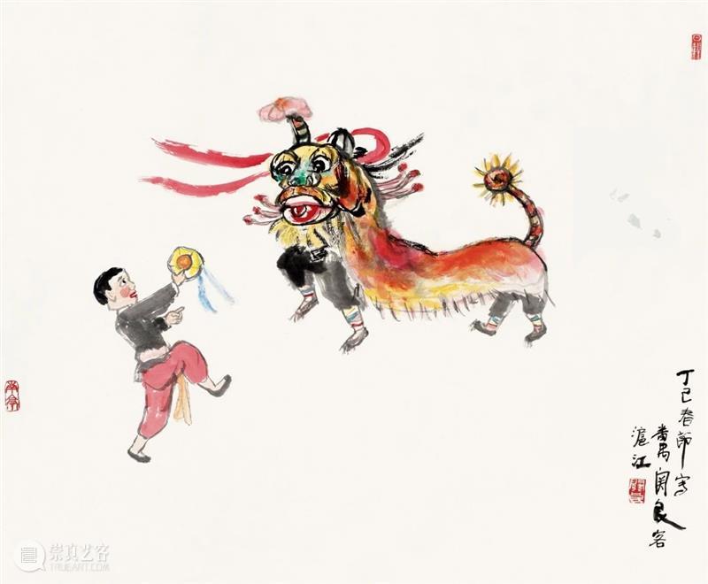 牛年贺岁|在画中寻找”年味“ 年味 牛年 贺岁 画中 过后 人们 节奏 家家户户 洒扫庭除 春联 崇真艺客