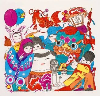 春节特辑——桃花坞年画 桃花坞年画 特辑 一团和气 木版 年画 中国 历史 民间艺术 形式 晚期 崇真艺客