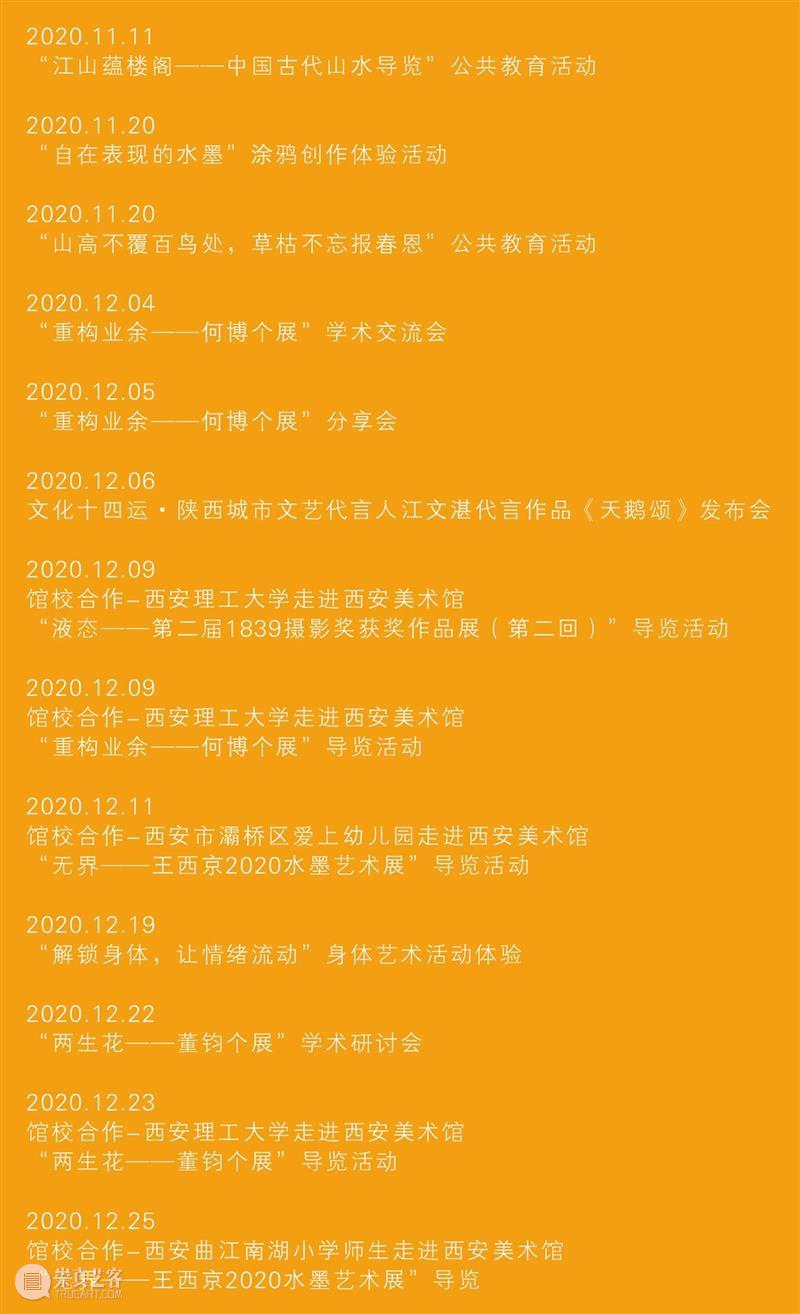 西安美术馆|与你一起走过的2020 西安美术馆 程序 日期 个人 信息 时间 节假日 方式 实名制 观众 崇真艺客