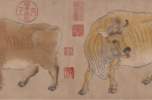 海粟画牛 | 刘海粟美术馆祝大家新春快乐，牛年大吉！ 刘海粟美术馆 牛年 新春 海粟 中国 心目 灵性 动物 社会 人们 崇真艺客
