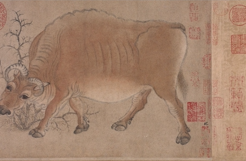 海粟画牛 | 刘海粟美术馆祝大家新春快乐，牛年大吉！ 刘海粟美术馆 牛年 新春 海粟 中国 心目 灵性 动物 社会 人们 崇真艺客
