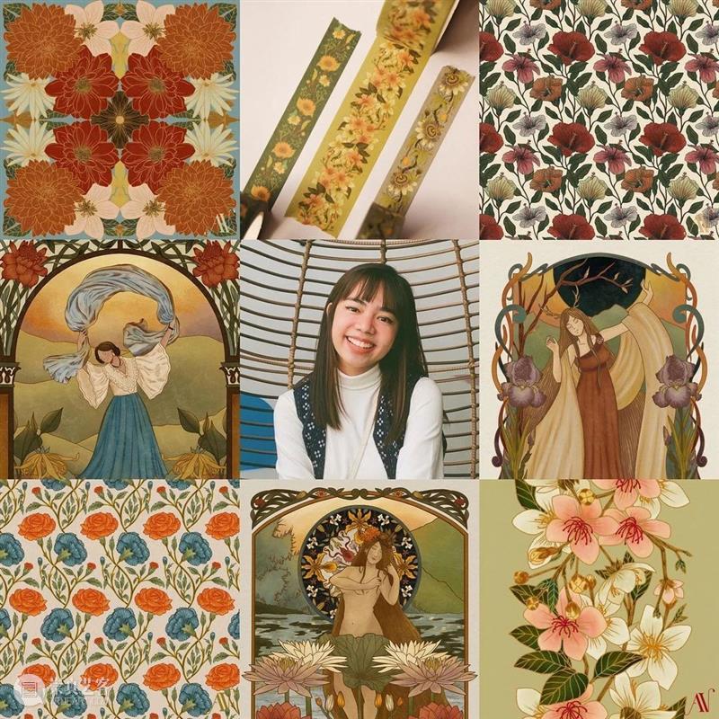 古典纹样素材 古典 纹样 素材 菲律宾 插画家 图案 设计师 Alyanna Nebreja 植物 崇真艺客