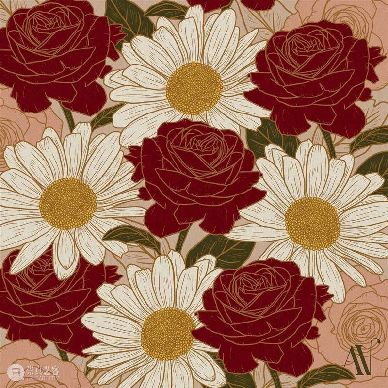 古典纹样素材 古典 纹样 素材 菲律宾 插画家 图案 设计师 Alyanna Nebreja 植物 崇真艺客