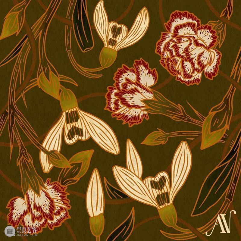 古典纹样素材 古典 纹样 素材 菲律宾 插画家 图案 设计师 Alyanna Nebreja 植物 崇真艺客