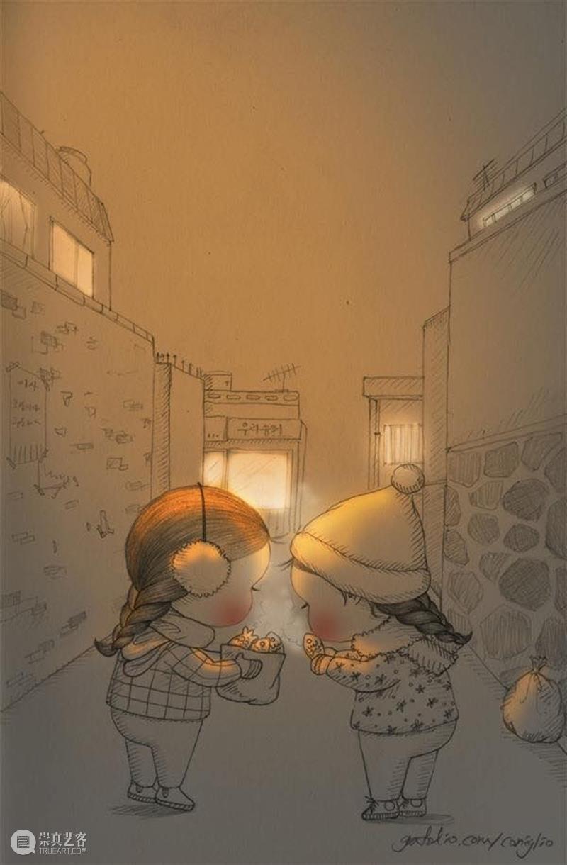 铅笔和纸可以帮我每天做梦 铅笔 韩国 插画家 女孩 Mari 蓬松兔 Burro 日常生活 时刻 细节 崇真艺客