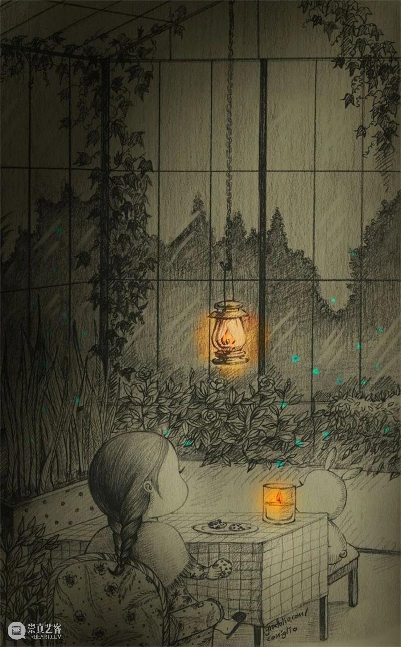 铅笔和纸可以帮我每天做梦 铅笔 韩国 插画家 女孩 Mari 蓬松兔 Burro 日常生活 时刻 细节 崇真艺客