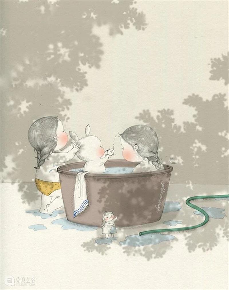 铅笔和纸可以帮我每天做梦 铅笔 韩国 插画家 女孩 Mari 蓬松兔 Burro 日常生活 时刻 细节 崇真艺客