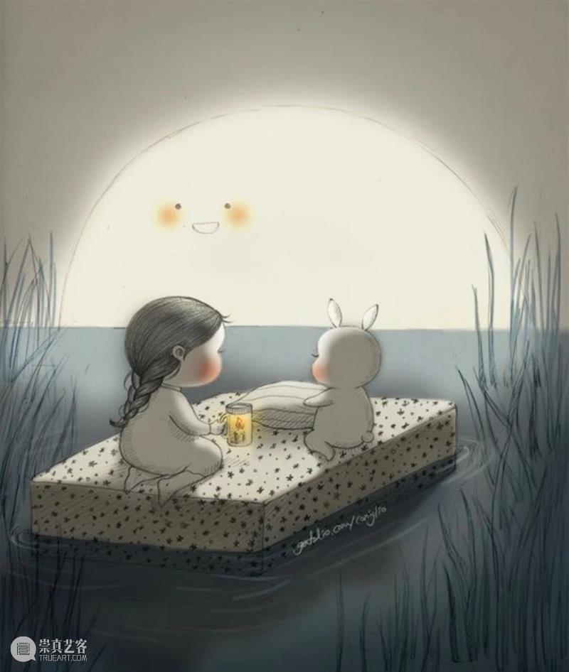 铅笔和纸可以帮我每天做梦 铅笔 韩国 插画家 女孩 Mari 蓬松兔 Burro 日常生活 时刻 细节 崇真艺客