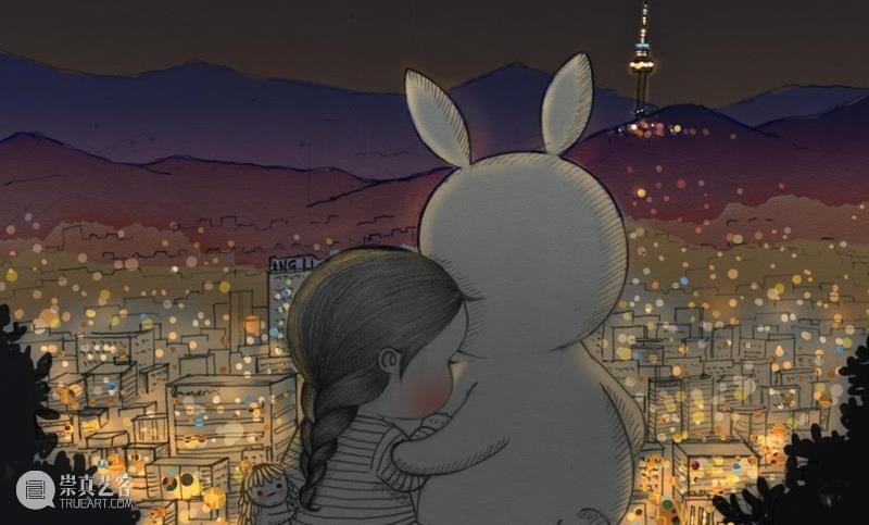 铅笔和纸可以帮我每天做梦 铅笔 韩国 插画家 女孩 Mari 蓬松兔 Burro 日常生活 时刻 细节 崇真艺客