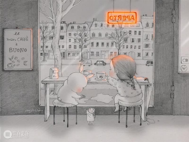 铅笔和纸可以帮我每天做梦 铅笔 韩国 插画家 女孩 Mari 蓬松兔 Burro 日常生活 时刻 细节 崇真艺客